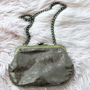 Express golden clutch purse 